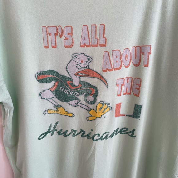 Miami Hurricanes Retro Brand Tshirt Size Large - Picture 4 of 6